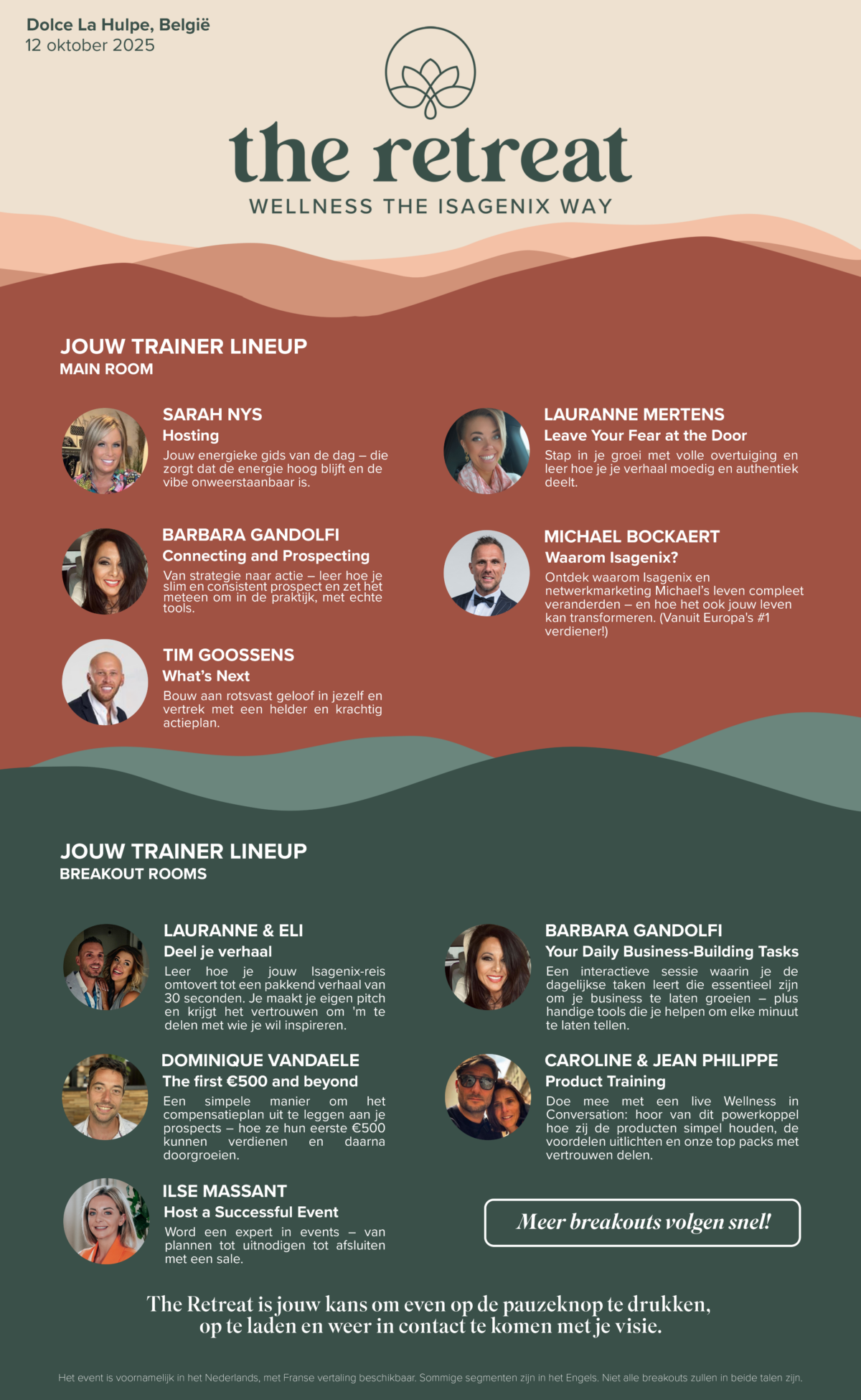 NL – Speaker Lineup – The Retreat